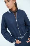 BOMBER RIGA LUREX BLU