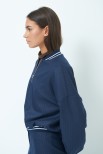 BOMBER RIGA LUREX BLU