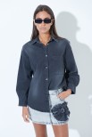 CAMICIA OVERSIZE NERO