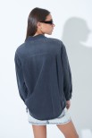 CAMICIA OVERSIZE NERO