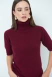 MAGLIA COLLO ALTO BORDEAUX