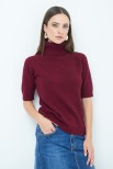 MAGLIA COLLO ALTO BORDEAUX