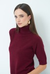 MAGLIA COLLO ALTO BORDEAUX