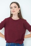 MAGLIA MANICA LORIA BORDEAUX