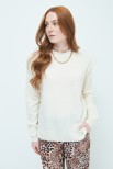 MAGLIA OVER PARICOLLO MISTO CASHMERE CREMA