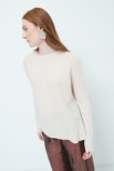 MAXI MAGLIA MISTO CASHMERE BEIGE