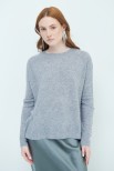 MAXI MAGLIA MISTO CASHMERE GRIGIO