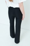 PANTALONE PIZZO CON ELASTICO NERO