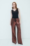 PANTALONE PAILLETTES CON ELASTICO MORO