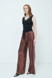 PANTALONE PAILLETTES CON ELASTICO MORO