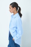 CAMICIA OXFORD OVER CELESTE