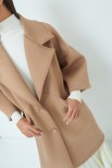 CAPPOTTO OVER MANICA 384 AMPIA ACCOPPIATO CAMMELLO