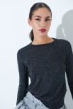 MAGLIA PARICOLLO LUREX NERO