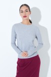 MAGLIA PARICOLLO LUREX GRIGIO