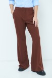 PANTALONE FLARE CON ELASTICO DIETRO MORO