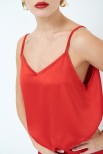 TOP SCOLLO V ROSSO