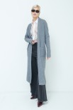 MAXI CARDIGAN CON TASCHE GRIGIO MEDIO