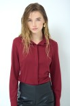 CAMICIA IN MAGLIA VINO