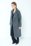 CAPPOTTO ACCAPPATOIO CON CINTURA GRIGIO