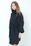 CAPPOTTO CON FONDO STONDATO NERO