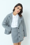 CAPPOTTO CORTO CON TASCHE GRIGIO