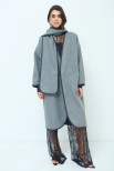 CAPPOTTO CON SCIARPA GRIGIO