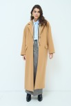 CAPPOTTO OVERSIZE LUNGO VISCOSA MISTO BISCOTTO