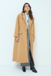 CAPPOTTO OVERSIZE LUNGO VISCOSA MISTO BISCOTTO