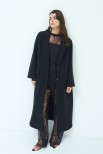 CAPPOTTO OVERSIZE LUNGO VISCOSA MISTO NERO