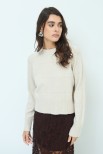 MAGLIA PARICOLLO TRAFORATO BEIGE