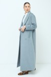 CAPPOTTO DOPPIO PETTO LUNGO OVER GRIGIO