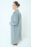 CAPPOTTO DOPPIO PETTO LUNGO OVER GRIGIO