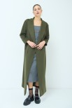 CAPPOTTO DOPPIO PETTO LUNGO OVER VERDE