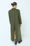 CAPPOTTO DOPPIO PETTO LUNGO OVER VERDE