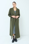 CAPPOTTO DOPPIO PETTO LUNGO OVER VERDE