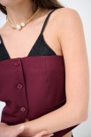 TOP CON INSERTI PIZZO VINO