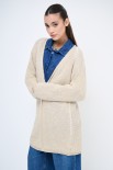 CARDIGAN LUNGO LUREX BURRO