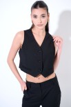 GILET MANOLANA STRASS NERO