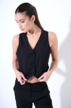 GILET MANOLANA STRASS NERO