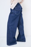 JEANS LARGO CON IMPUNTURE CHIARE JEANS
