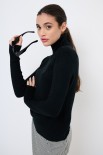 MAGLIA BASIC COLLO ALTO NERO