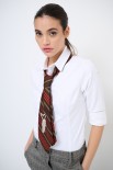 CAMICIA OXFORD CON CRAVATTA VINTAGE BIANCO