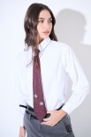 CAMICIA OXFORD OVER CON CRAVATTA BIANCO