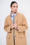 CAPPOTTO OVERSIZE LUNGO VISCOSA MISTO BISCOTTO