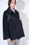 CAPPOTTO MIDI CON COLLETTO NERO