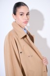 CAPPOTTO MIDI CON COLLETTO CAMMELLO