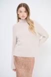 MAGLIA MEZZO COLLO BEIGE