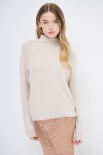 MAGLIA MEZZO COLLO BEIGE