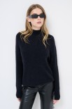 MAGLIA MEZZO COLLO NERO