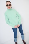 MAGLIA MEZZO COLLO MENTA